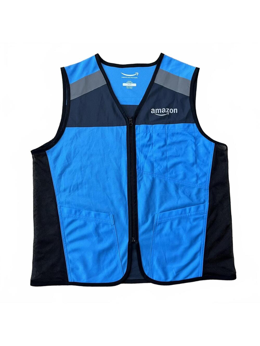 Amazon Prime Delivery Blue Vest Size XS/S